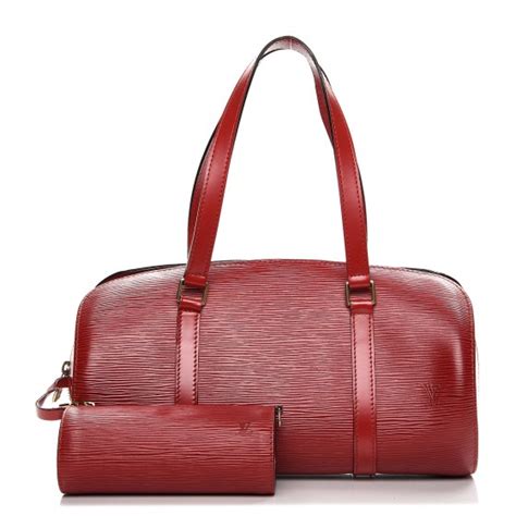 louis vuitton red epi soufflot|louis vuitton castillan red handbags.